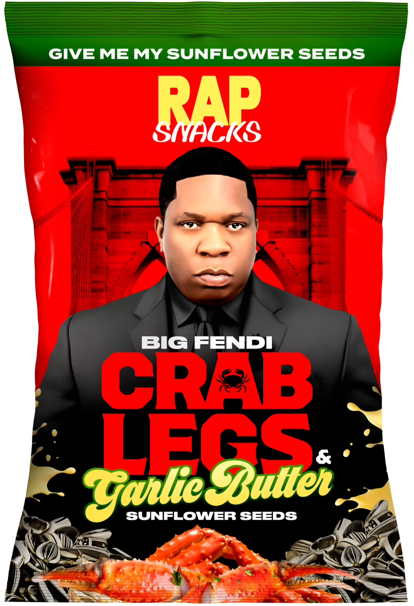 Rap Snack Sunflower Seeds Crab Legs and Garlic Butter